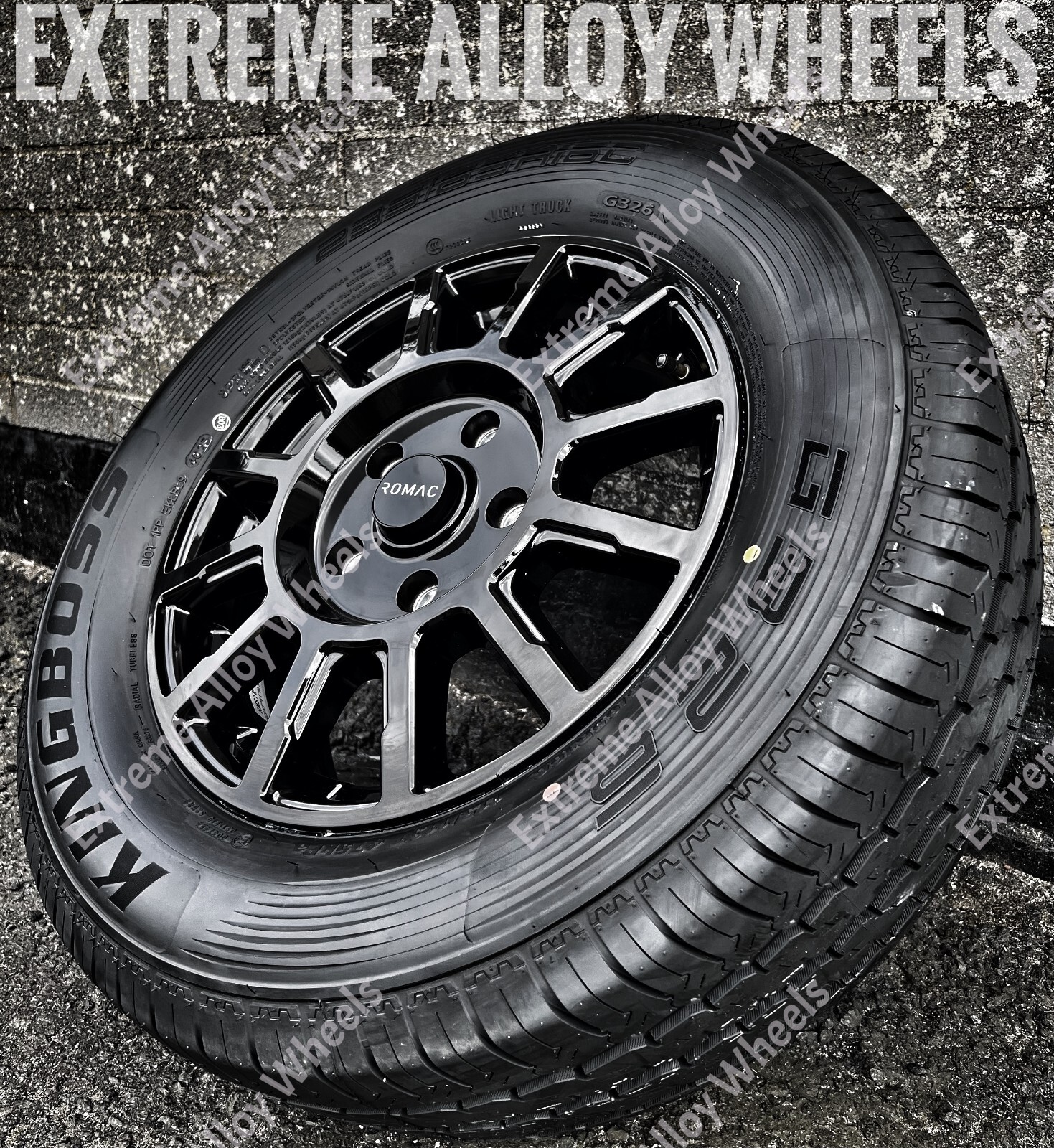 16" G Stealth Alloy Wheels Peugeot Boxer 5x130 Maxi + 235/65/16 Road