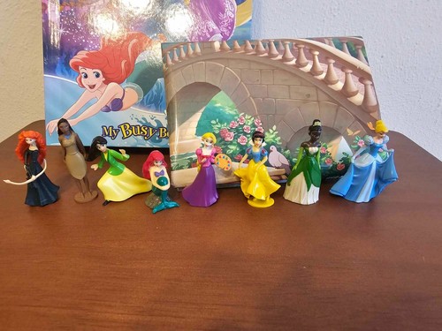2021 My Busy Book Disney Princess Great Adventures Book, 8 Figurines, Playmat - Picture 2 of 5