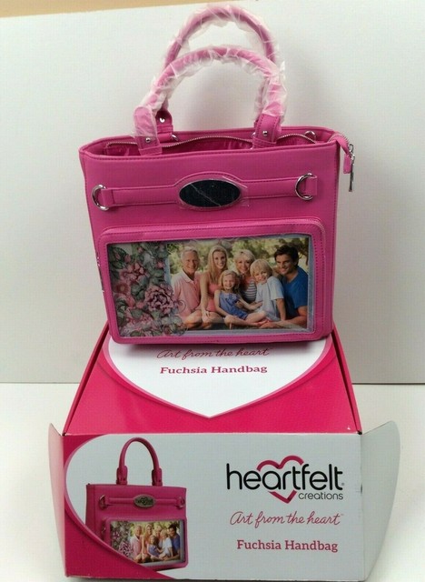 Heartfelt Creations Art From The Heart Fuchsia Handbag 3 Charms Included