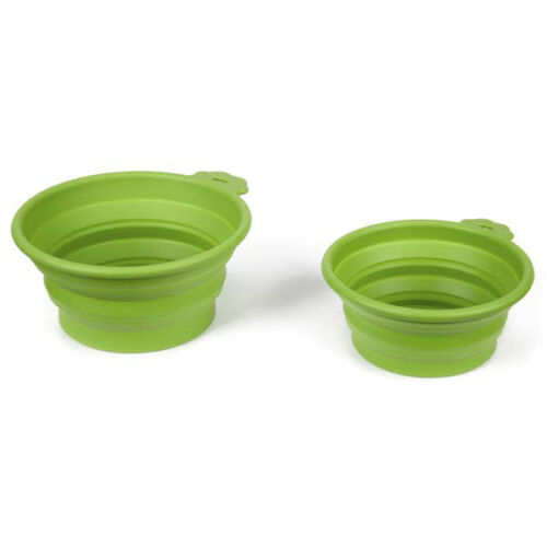 Portable Perro Comedero Bend-A-Bowls Plegable Comida y Agua para Traveling - Imagen 10 de 15