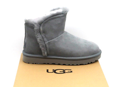 UGG CLASSIC MINI FLUFF HIGH LOW WOMEN'S BOOTS GEYSER 1103745 SIZE US 6 BRAND NEW