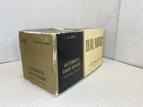 1970 Waco Japan Deal-o-matic Cordless Revolving Card Dealer UNTESTED Clean - Picture 2 of 10
