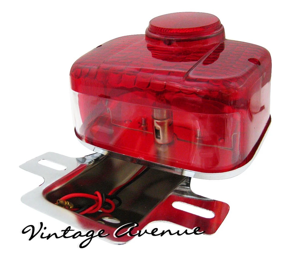 SUZUKI T20 T21 TC250 S32-I S32-II LUZ TRASERA LÁMPARA Y SOPORTE 12V [TW27] Foto 3 de 4