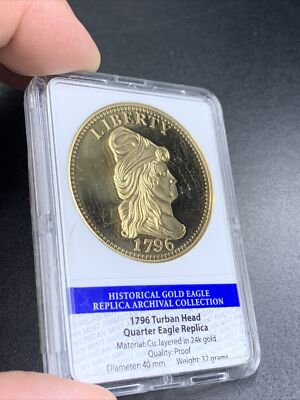 American Mint 1796 Turban Head Gold Eagle REPLICA Reverse Proof