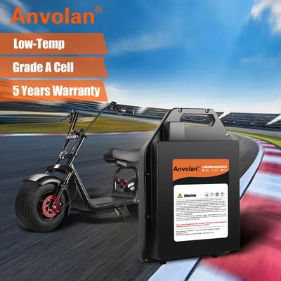 60V 20Ah Lithium-Ion Battery with BMS For MotoTec Knockout ElectricScooter 2000W