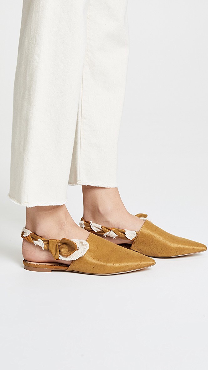 SAM EDELMAN Rivers Braided Braided Braided Slingback Flats Dark Golden Yellow 10 9e7528 SAM EDELMAN Rivers Braided Braided Braided Slingback Flats Dark Golden Yellow 10 9e7528