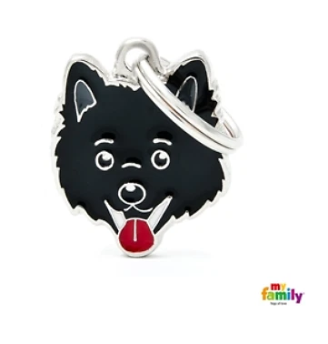 MEDAGLIETTA INCISA SERIE FRIENDS - TARGHETTA CANE VOLPINO - Immagine 3 di 4