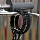 2 MX BLACK MOTOCROSS KNOBBY DIRT BIKE TIRE WRISTBAND