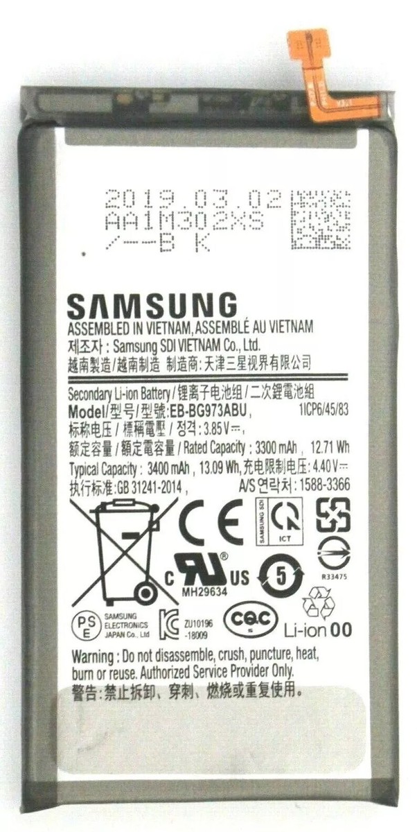 Original Samsung Galaxy S10 SM-G973U Li-ion Battery 3400mAh OEM EB