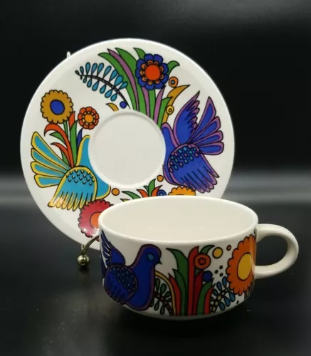 Villeroy & Boch ACAPULCO Milano Pattern Coffee Cup & Saucer Set