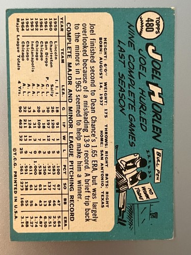 1965 Topps Baseball Singoli - Scegli la tua carta -- 371-598 -- numeri alti - Foto 213 di 357