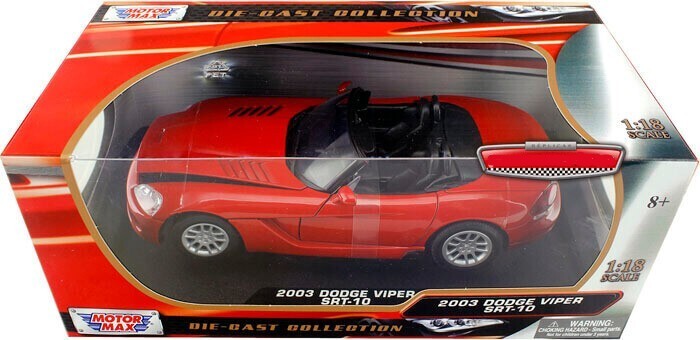 未使用！ラジコン SRT VIPER 1/18 レッド ミニカー 模型 Dodge