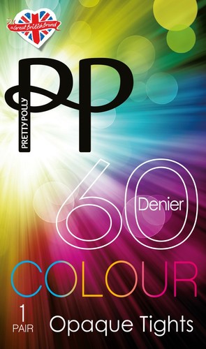 Pretty Polly 3D Colorful Opaque Tights 60 Denier - Vibrant colors - Picture 3 of 12