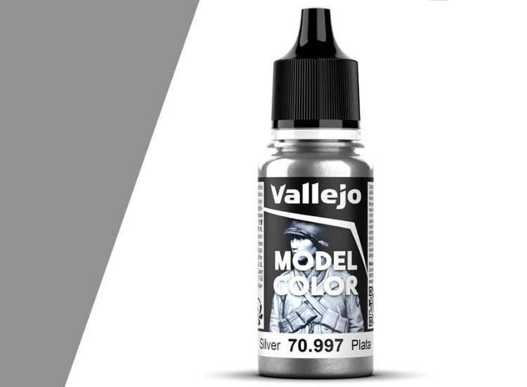 Vallejo 18ml 997 Model Color - Silver (Metallic) (195)