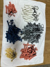 Mixed Lot Of Vintage Perm Rods - Elastic - Assorted Sized Colors