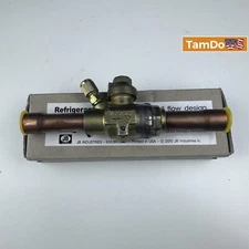 JB Industries 5/8" ODS Full Flow Refrigerant Ball Valve w/Access Valve V34502