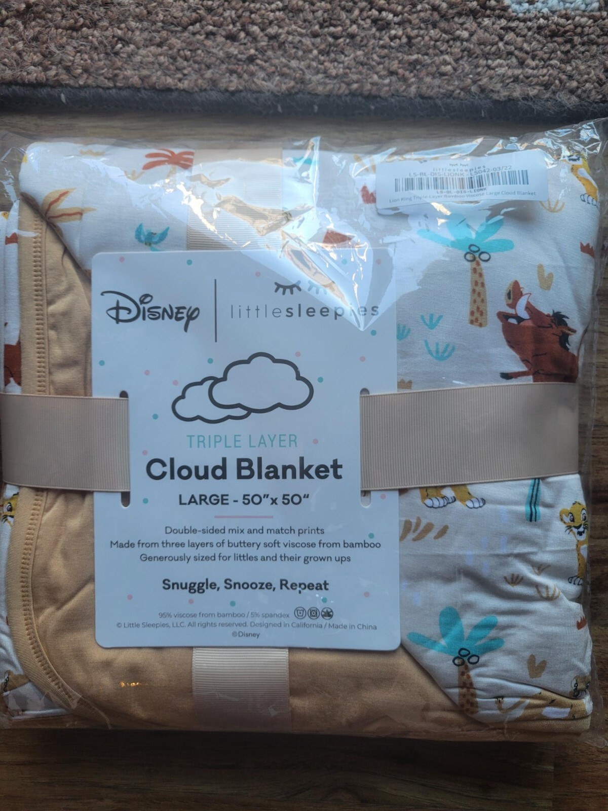LITTLE SLEEPIES DISNEY OG LION KING CLOUD BLANKET NEW IN PACKAGE eBay
