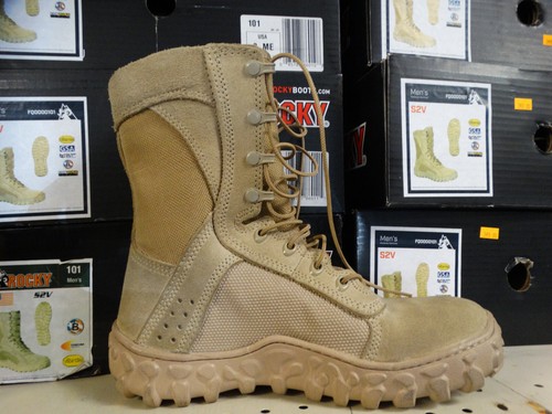 Rocky S2V Combat Boots (TAN) #101 - Picture 3 of 6