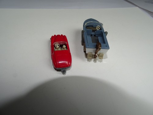Wiking 1:87 Jaguar Xk, Tipo 2, Rosso Con Motorbootanhänger - Foto 2 di 4