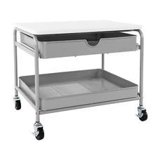 Seville Classics 2-Drawer Cart, 21" W x 16" D x 17.8" H