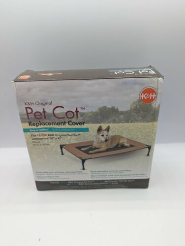 K&H PET PRODUCTS 1632 Chocolate ORIGINAL PET COT REPLACEMENT COVER LARGE 30X42 - Picture 2 of 4