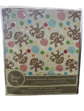 Trend Lab Jungle Friends Deluxe Flannel Changing Pad Cover.16 Inch X 32 Inch.