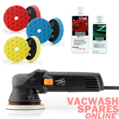 SHINEMATE EX605-5 12MM ORBITAL - DUAL ACTION MACHINE POLISHER -VALETPRO SET