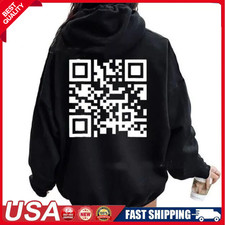 Funny Fu QR Code Hoodie,Fuck You QR Code Hood...