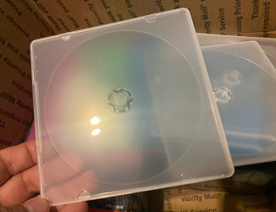 Lote de 10 NUEVO Innovera Slim CD DVD Disco Plástico Joya Estuche Transparente, Color Surtido Foto 4 de 4