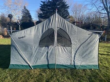 Vintage Eureka Riverside Cabin Wall Tent With Aluminum Poles Canvas Top 12’x9’