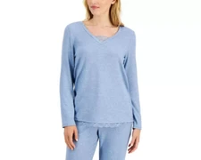 Charter Club V-Neck Only T-Shirt Pajama Blue XL