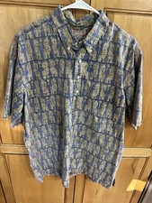 Reyn Spooner Vintage XL Pullover Hawaiian Shirt Tikis Commermorative Classic