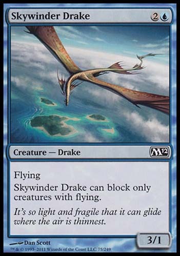 4x Skywinder Drake M12 MtG Magic Blue Common 4 x4 Card Cards 4x Skywinder Drake M12 MtG Magic Blue Common 4 x4 Card Cards