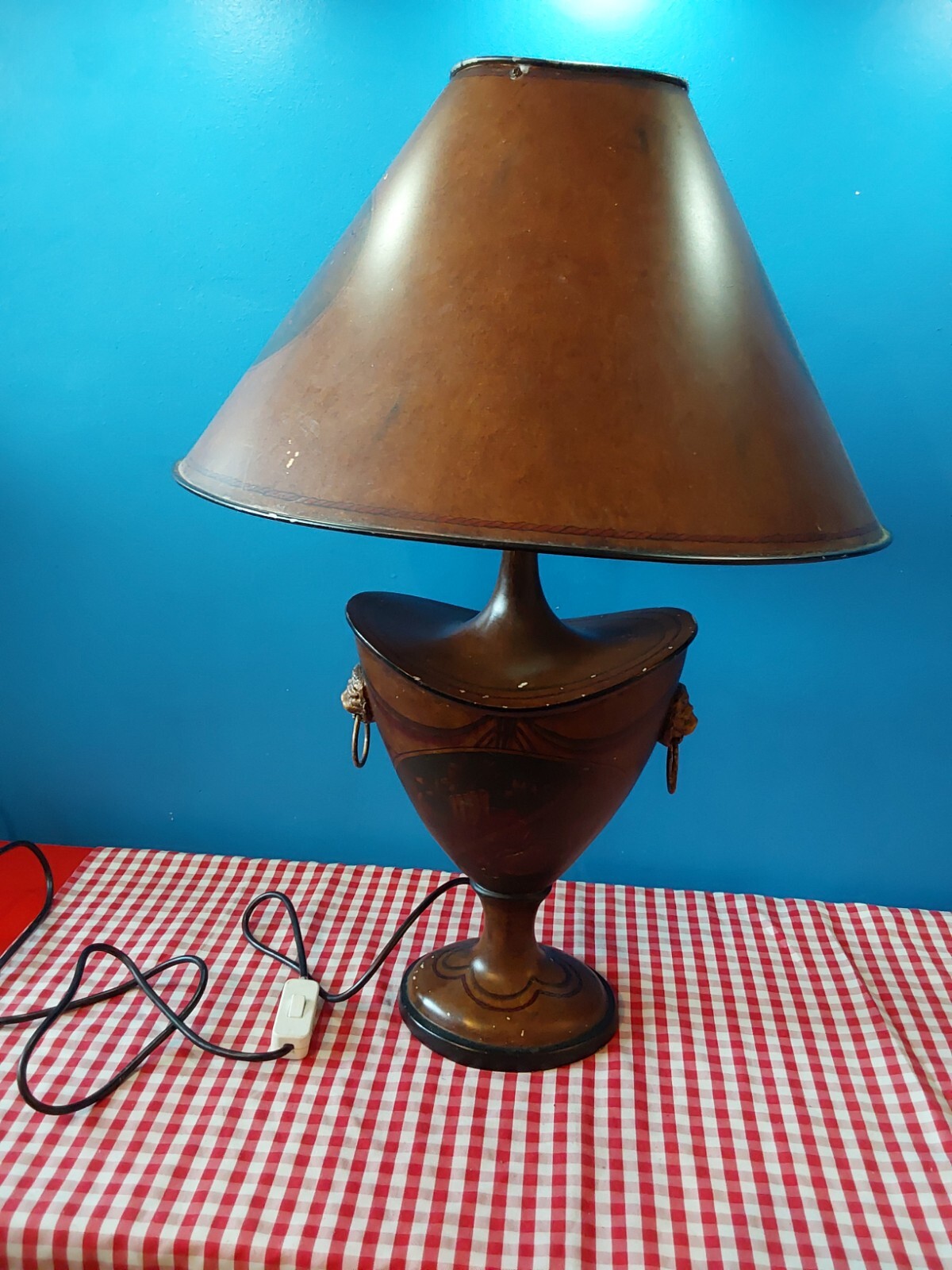 Very Large Antique Vintage Lamp eBay