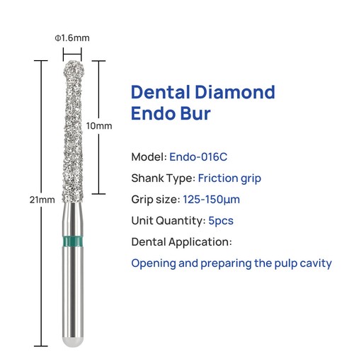 100Pcs AZDENT Dental Diamond Burs Endo Access Bur Open Preparing Pulp Cavity Bur - Picture 47 of 56