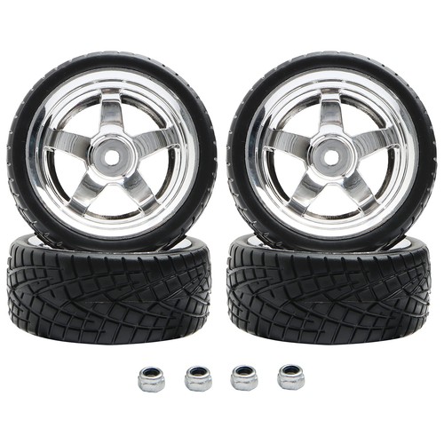 4PCS 12mm Hex Hub RC Cars Wheels and Tires,62mm On Road Touring Rubber Racing... - Picture 2 of 6