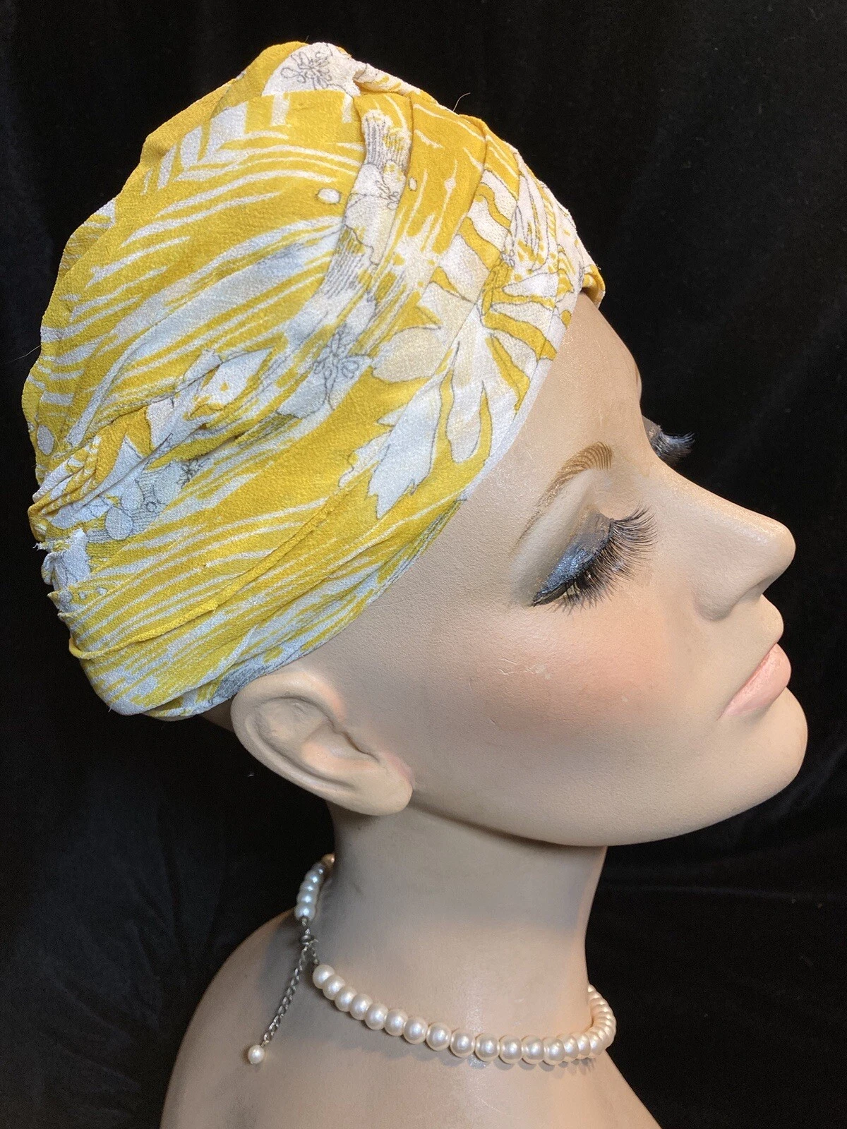 #35 Christian Dior chapeaux Paris New York Turban Vintage 1950 60 Designer