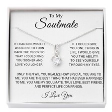 To My Soulmate Necklace, Gift for Girlfriend, Gifts for Her, Christmas Gift