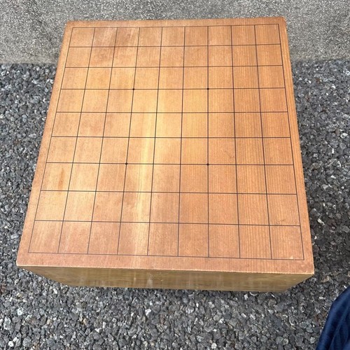 Vintage Japanese Chess Shogi Wooden Board W/ Koma Piece & Piece Stand 4.8sun FS - Picture 6 of 13