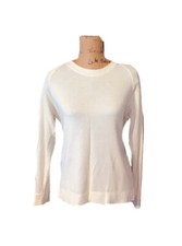 Lou Grey Speckled Sweatshirt Size M Pale Ivory