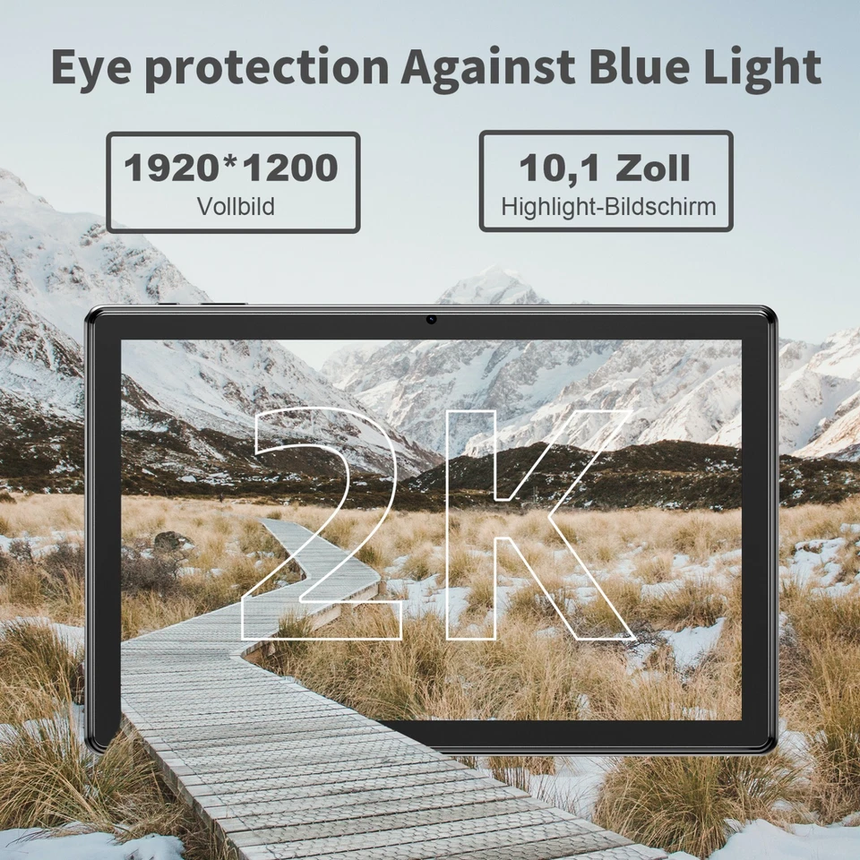 SGIN10 Zoll Tablet 8GB RAM 128GB ROM Android 11 Quad-core 2,0 Ghz IPS Kamera GPS - Bild 3 von 4