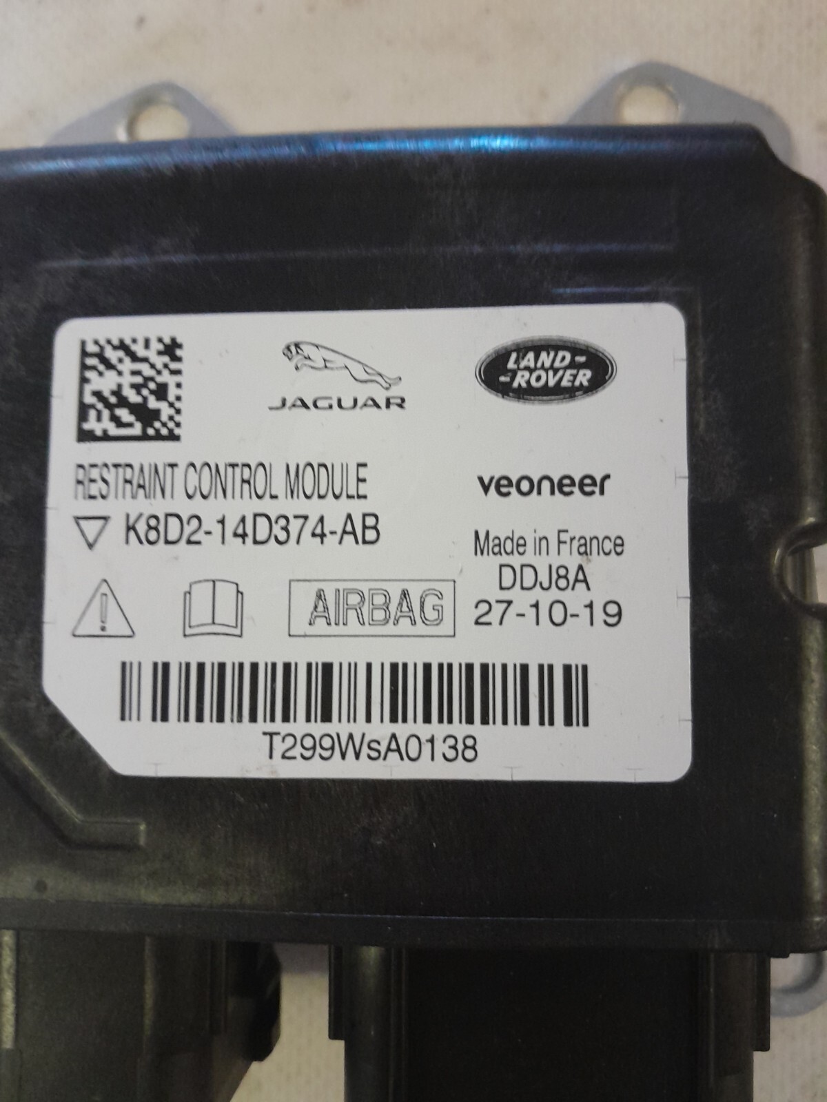 RANGE ROVER EVOQUE L551 AIRBAG MODULE K8D214D374AB eBay