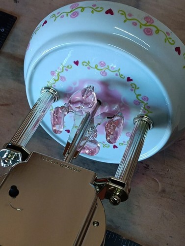 Barbie Anniversary Clock 9" Holiday Barbie Porcelain Collectible - Picture 3 of 6