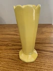 Frankoma VASE octagonal #38 Yellow 6.5 inch Pre-owned