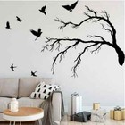Bird Wall Sticker Flock of Birds Mural Tree Branch Decals Gothical Home Decor