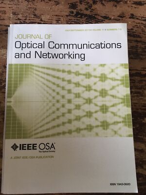 Journal Of Optical Communications And Networking Numbers 7-9 2019