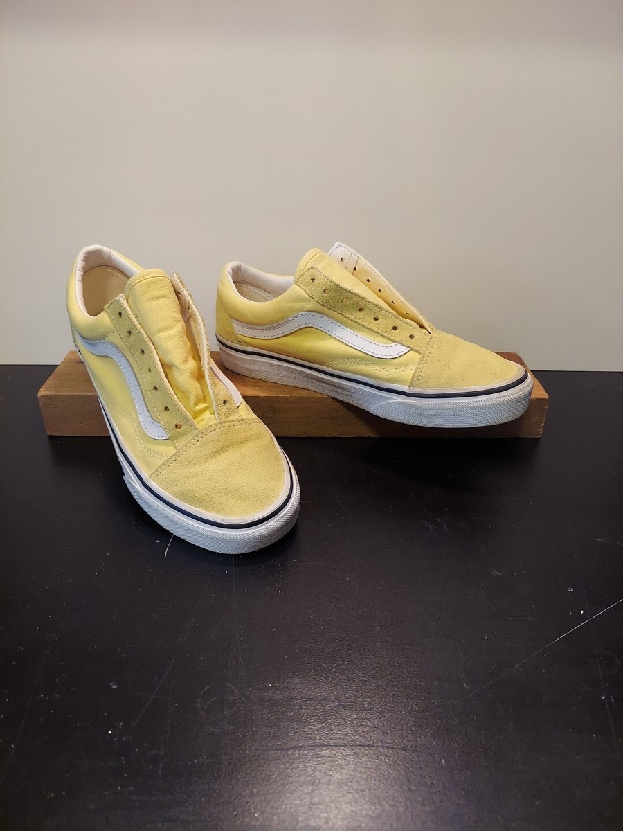 VANS★OLD SKOOL★NEON LEMON TONIC/TRUE WHITE Vans Old Skool Neon Lemon Tonic True White Casual Skate