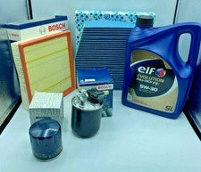 KIT TAGLIANDO 4 FILTRI 5 LT OLIO ELF MERCEDES CLASSE A W176 B W246 160 180 CDI 