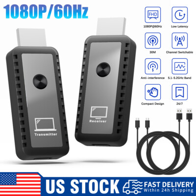 Wireless HDMI Video Transmitter and Receiver TV Stick Screen Share Extender 5V
