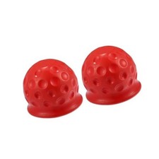 2pcs Universal Trailer Hitch Ball Cover Waterproof Dustproof 50mm ID Red for